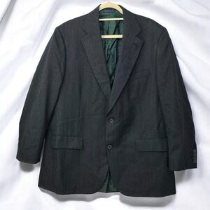 Brooks Brothers Golden Fleece Blazer Herringbone Hand Tailored USA - 44R? Gray